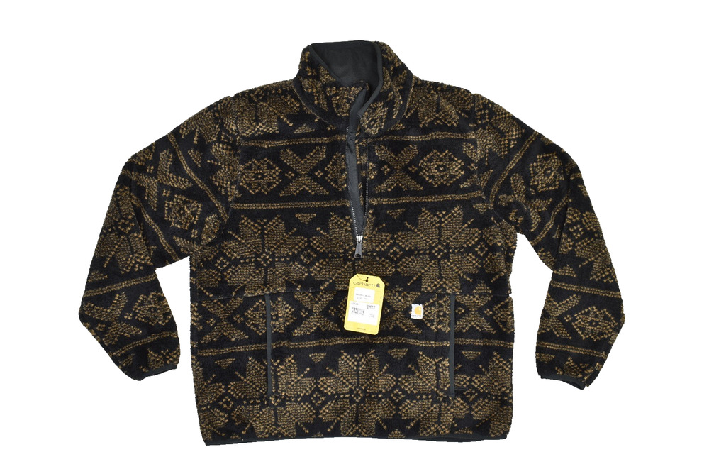 NEW Carhartt Women's OJ6470-W Aztec Fleece Pullover Plus Size L 0J6470